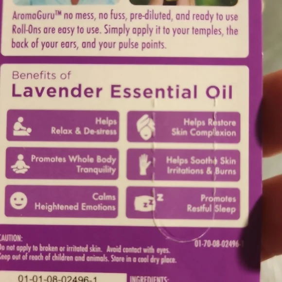 Aroma Guru 100% natural ready to use roll on oils tea tree lavender musc…
